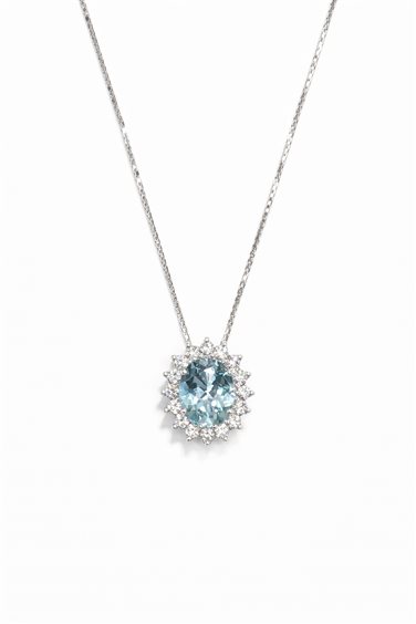 Collar Mirco Visconti Mujer in Oro blanco Acquamarina 1.62 Ct IE68/20C - IE68/20C